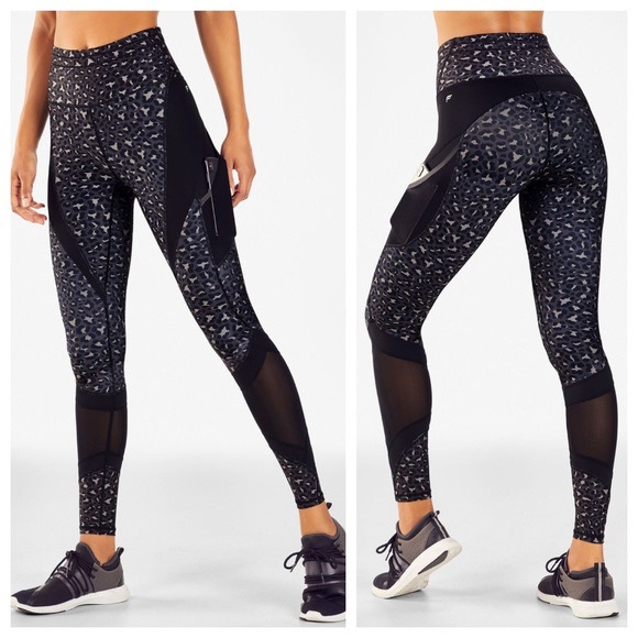 Fabletics Pants - Fabletics High Waisted Leopard Ultracool Leggings